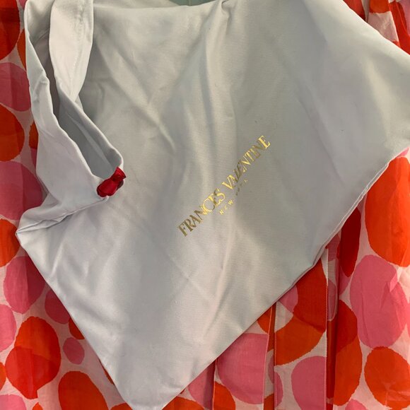 NWT  FRANCES VALENTINE MARGEUERITE XL MAXI PROSECCO PRINT SWIM COVERUP CAFTAN - Picture 9 of 9